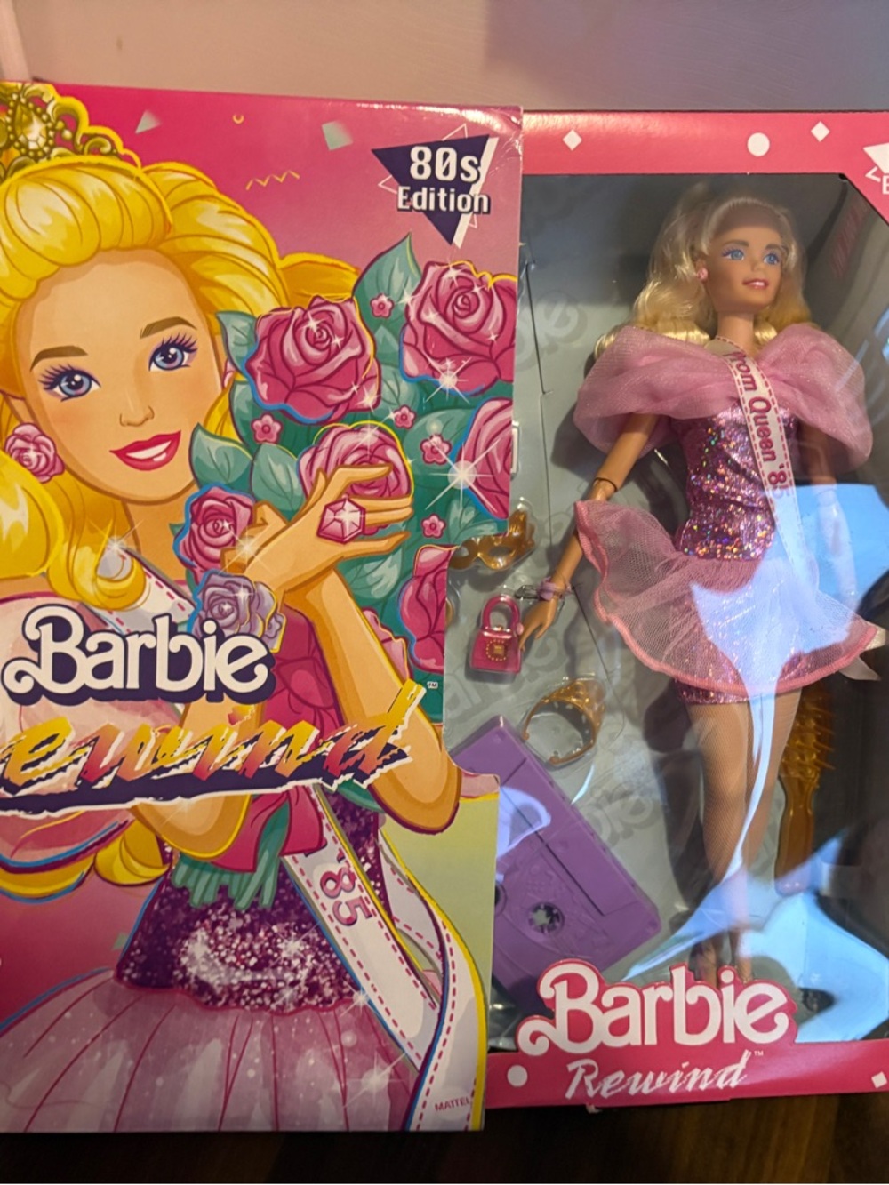 Barbie Rewind 80s Edition Pink Sequin Pageant Fashion Doll